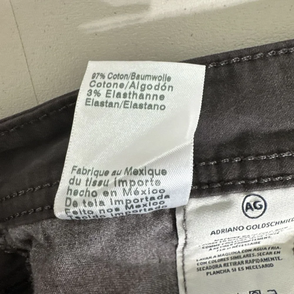 AG Adriano Goldschmied Everett Jeans Mens Sz 36x32 (36x27) Brown‎ Slim Straight